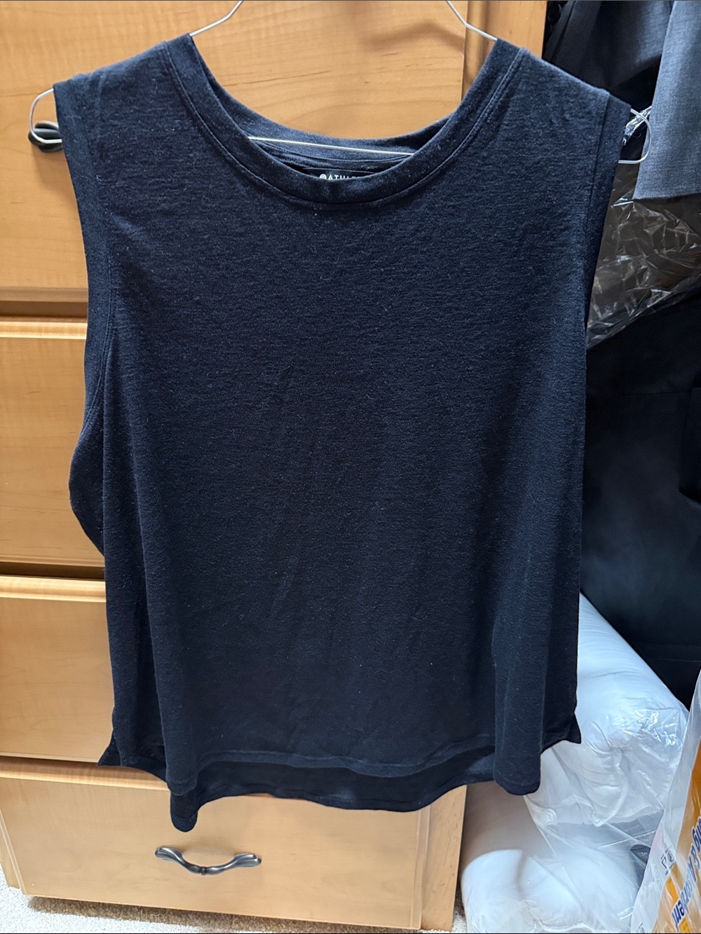 Athleta Black Sleeveless Tank Top